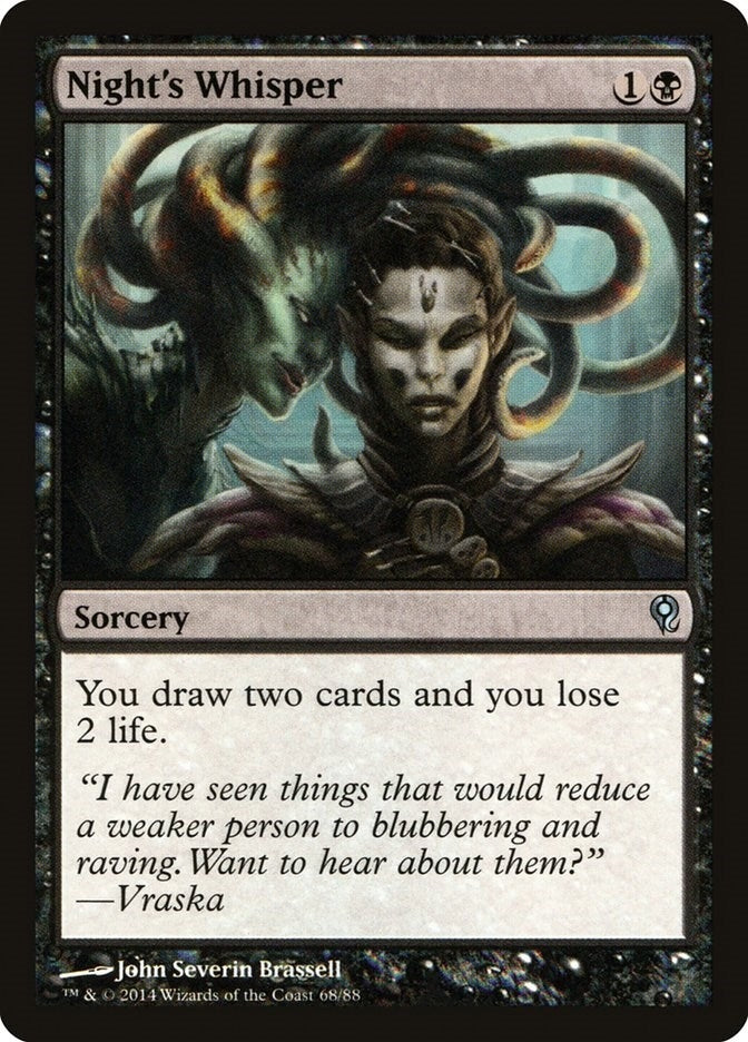 Image for Night's Whisper (68) [Jace vs. Vraska] - Magic: The Gathering