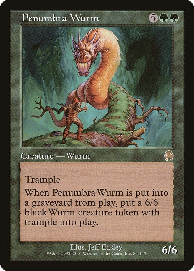 Image for Penumbra Wurm (84) [Apocalypse] - Magic: The Gathering