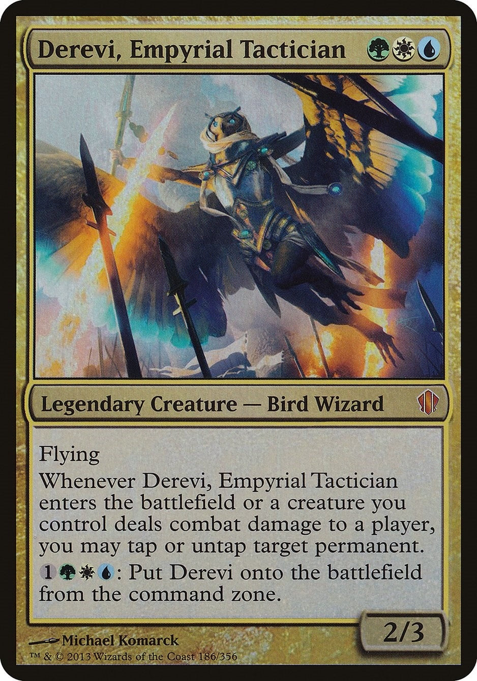 Image for Derevi, Empyrial Tactician (Commander 2013) (186) [Oversize Cards] - Magic: The Gathering