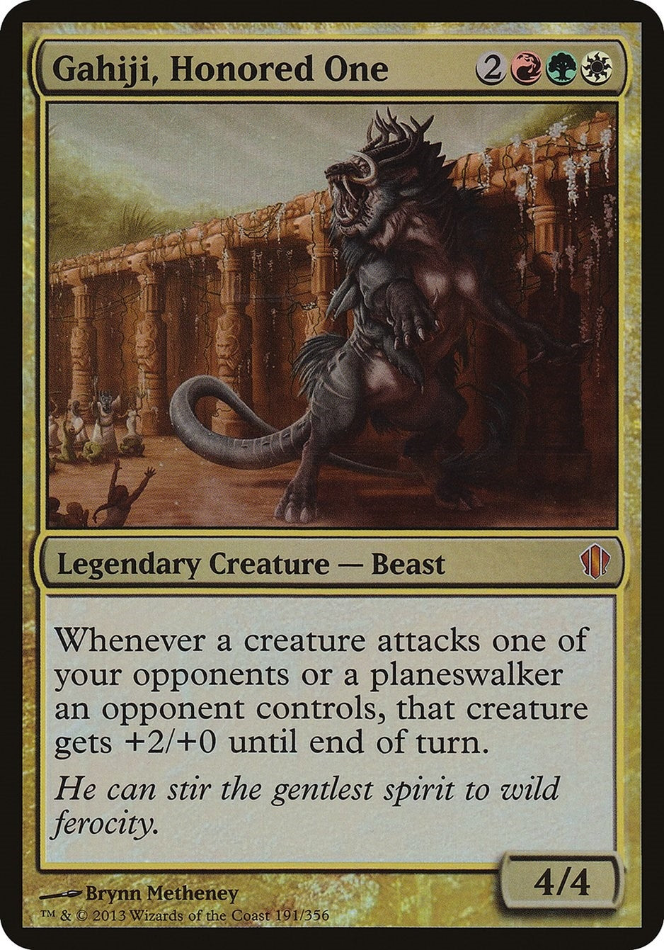 Image for Gahiji, Honored One (Commander 2013) (191) [Oversize Cards] - Magic: The Gathering