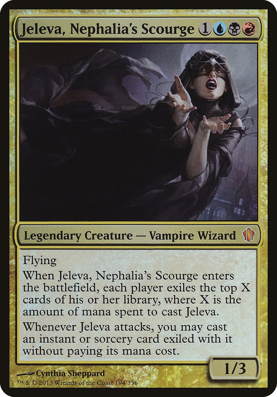 Image for Jeleva, Nephalia's Scourge (Commander 2013) (194) [Oversize Cards] - Magic: The Gathering
