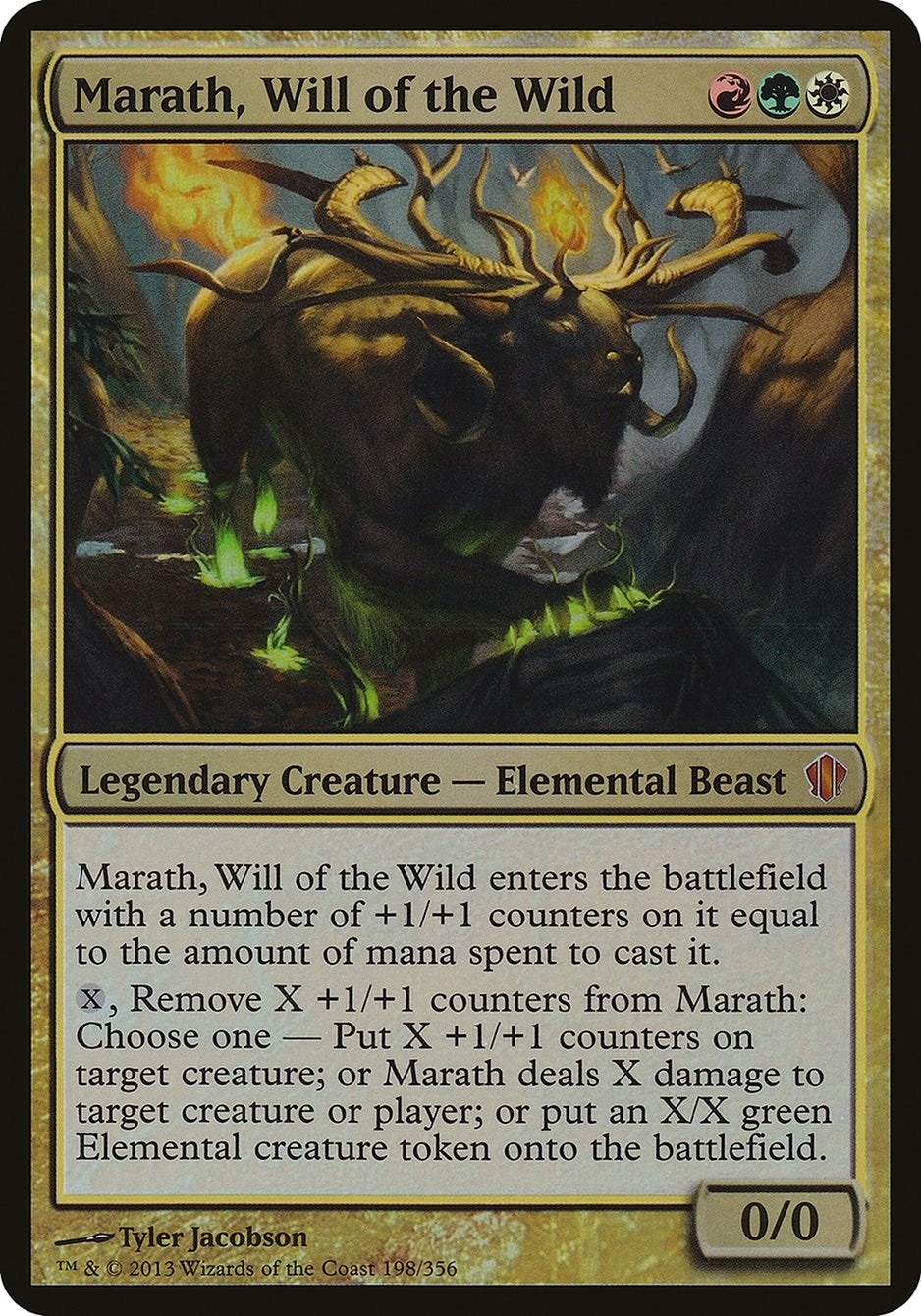 Image for Marath, Will of the Wild (Commander 2013) (198) [Oversize Cards] - Magic: The Gathering
