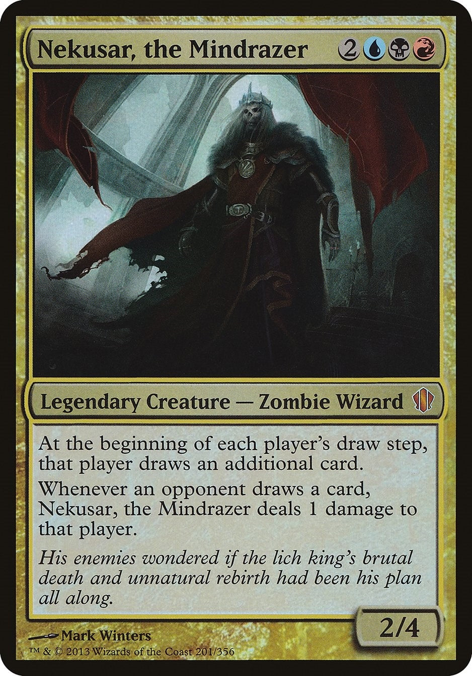 Image for Nekusar, the Mindrazer (Commander 2013) (201) [Oversize Cards] - Magic: The Gathering