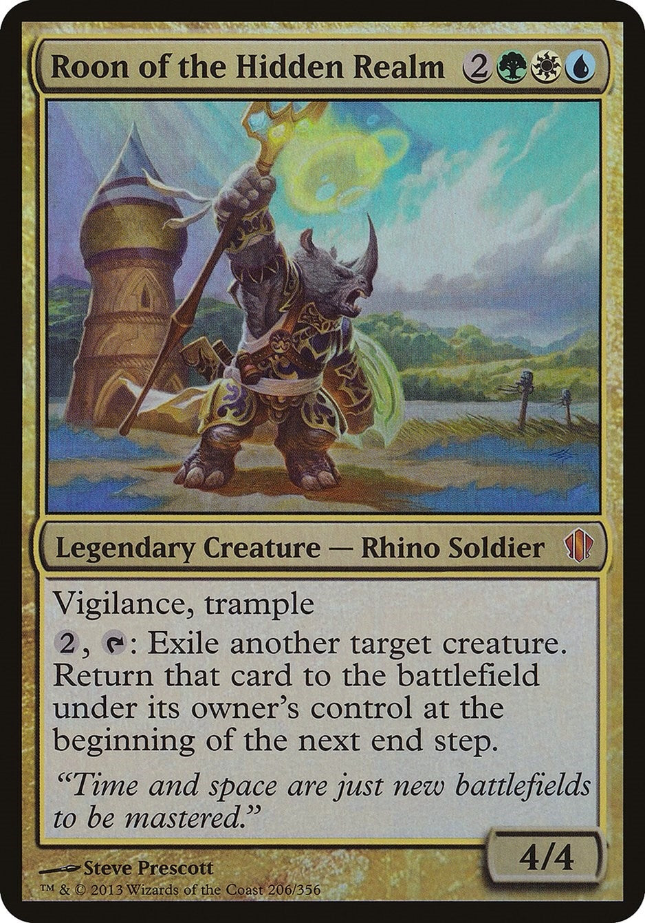 Image for Roon of the Hidden Realm (Commander 2013) (206) [Oversize Cards] - Magic: The Gathering