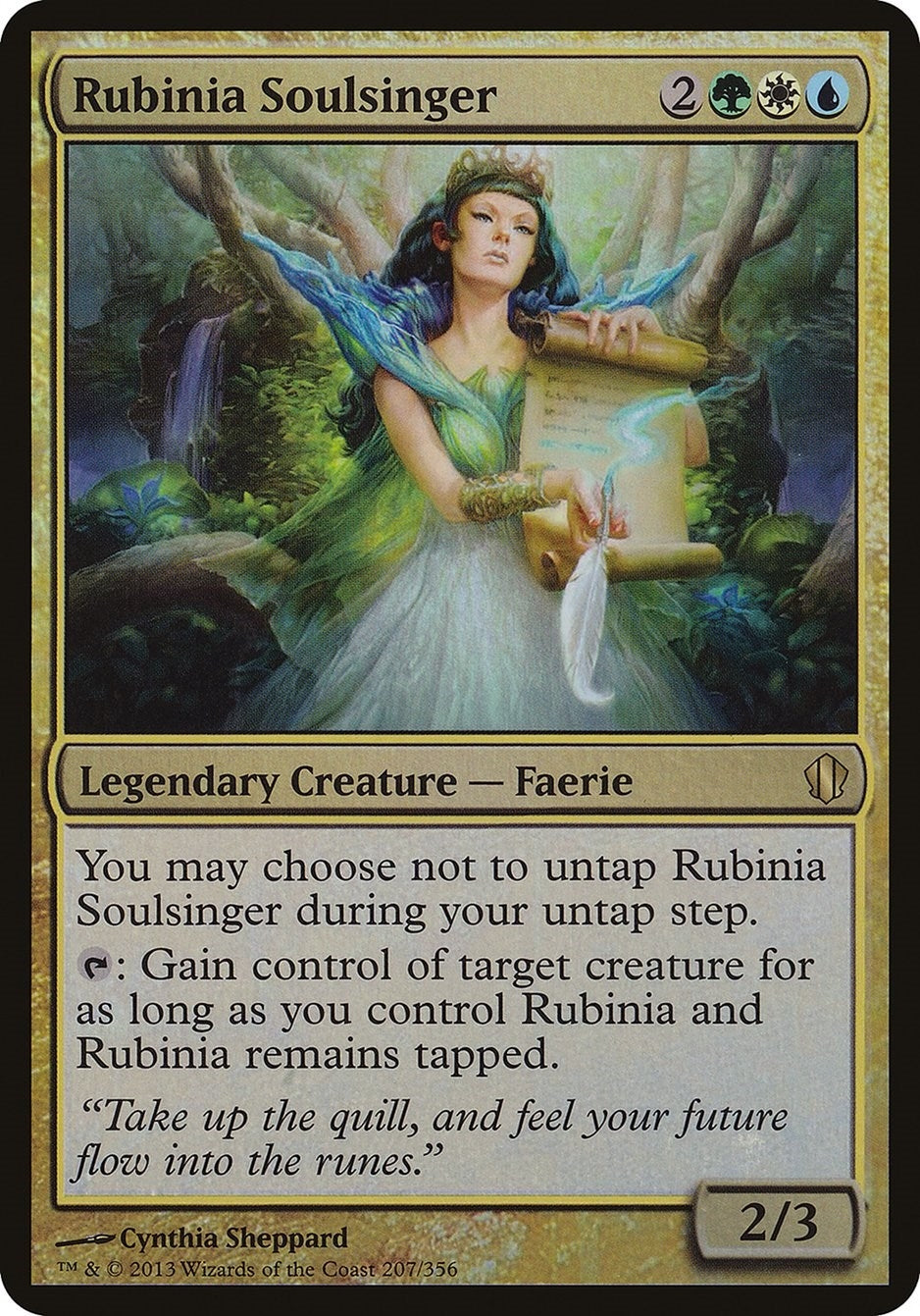 Image for Rubinia Soulsinger (Commander 2013) (207) [Oversize Cards] - Magic: The Gathering