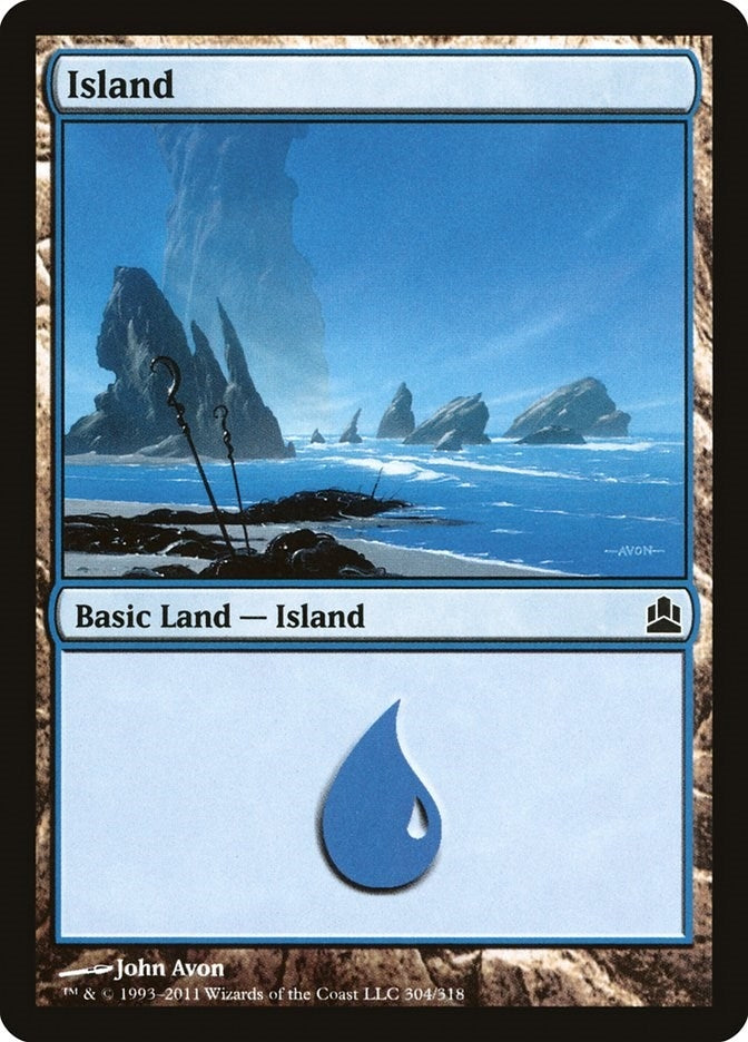 Image for Island (304) (304) [Commander] - Magic: The Gathering