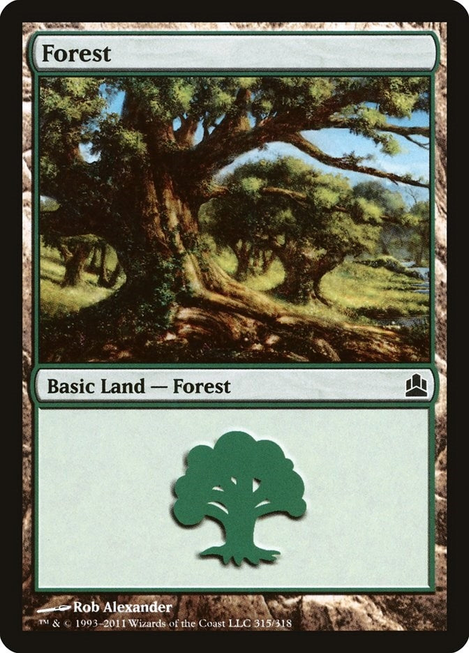 Image for Forest (315) (315) [Commander] - Magic: The Gathering