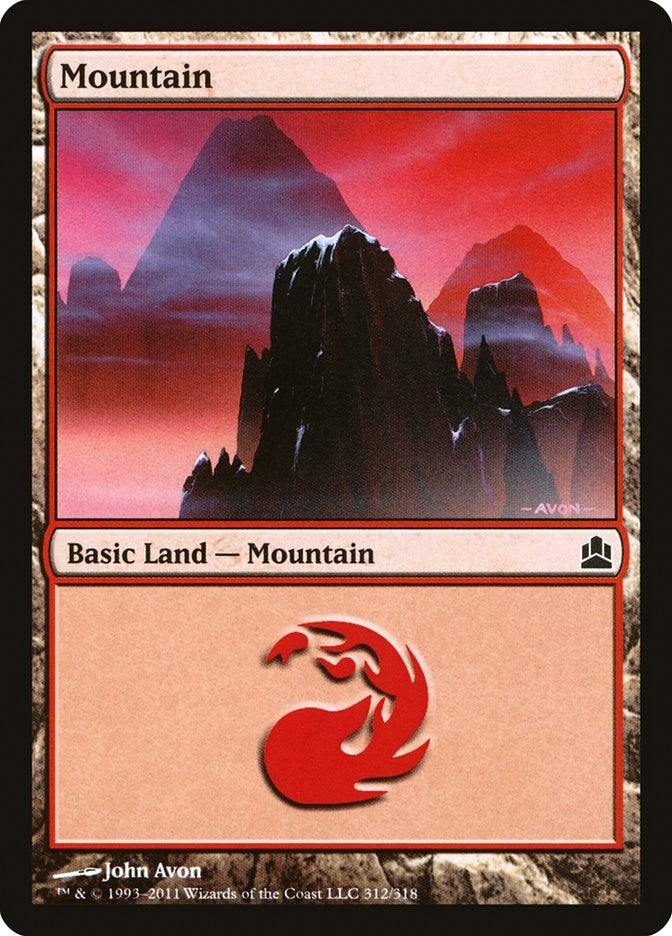 Image for Mountain (312) (312) [Commander] - Magic: The Gathering