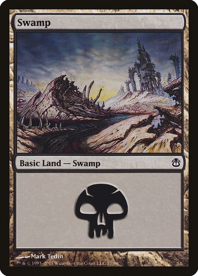 Image for Swamp (77) (77) [Ajani vs. Nicol Bolas] - Magic: The Gathering