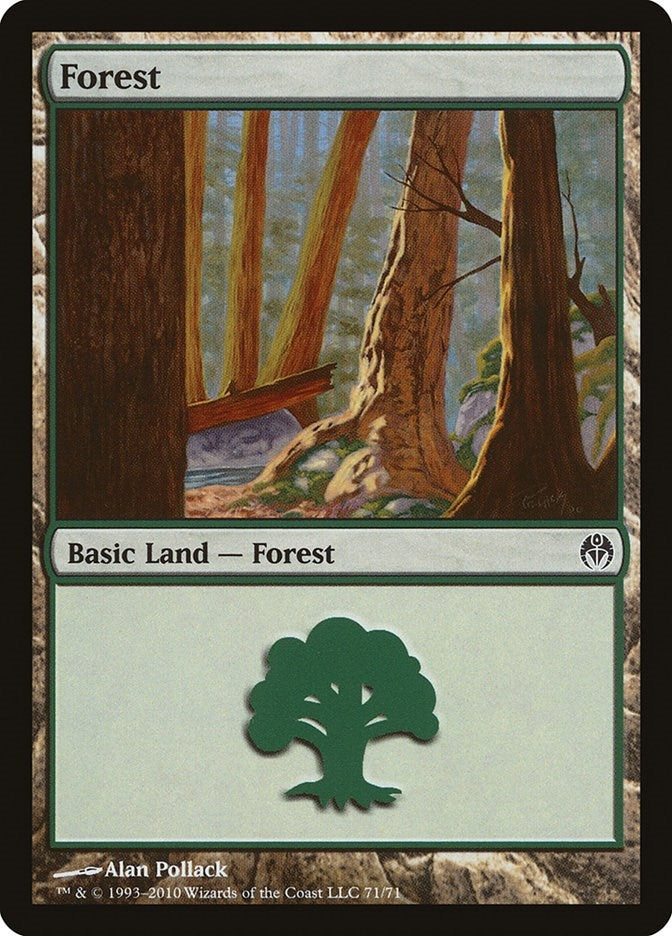 Forest (71) (71) [Duel Decks: Phyrexia vs. the Coalition]