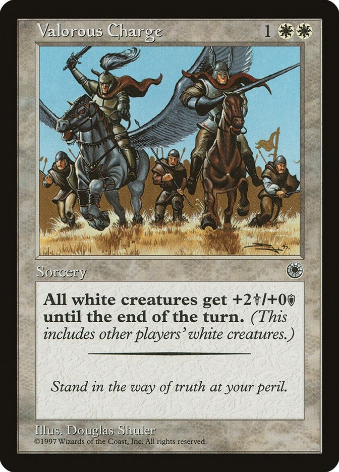 Image for Valorous Charge [Portal] - Magic: The Gathering