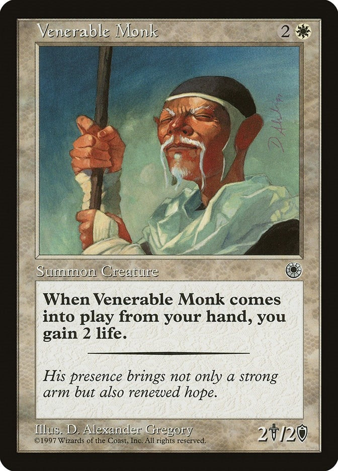 Image for Venerable Monk [Portal] - Magic: The Gathering