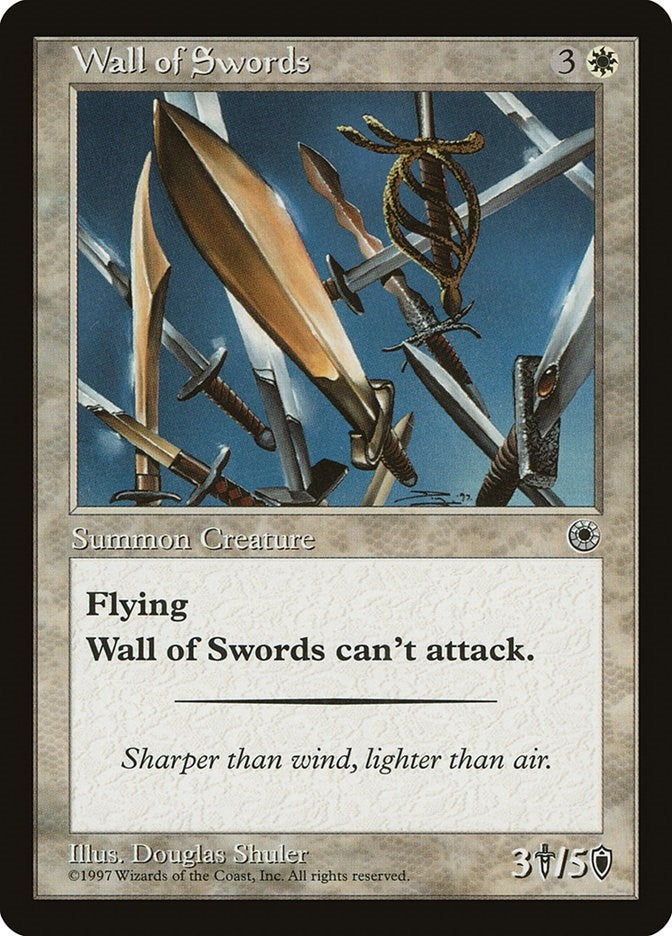 Image for Wall of Swords [Portal] - Magic: The Gathering