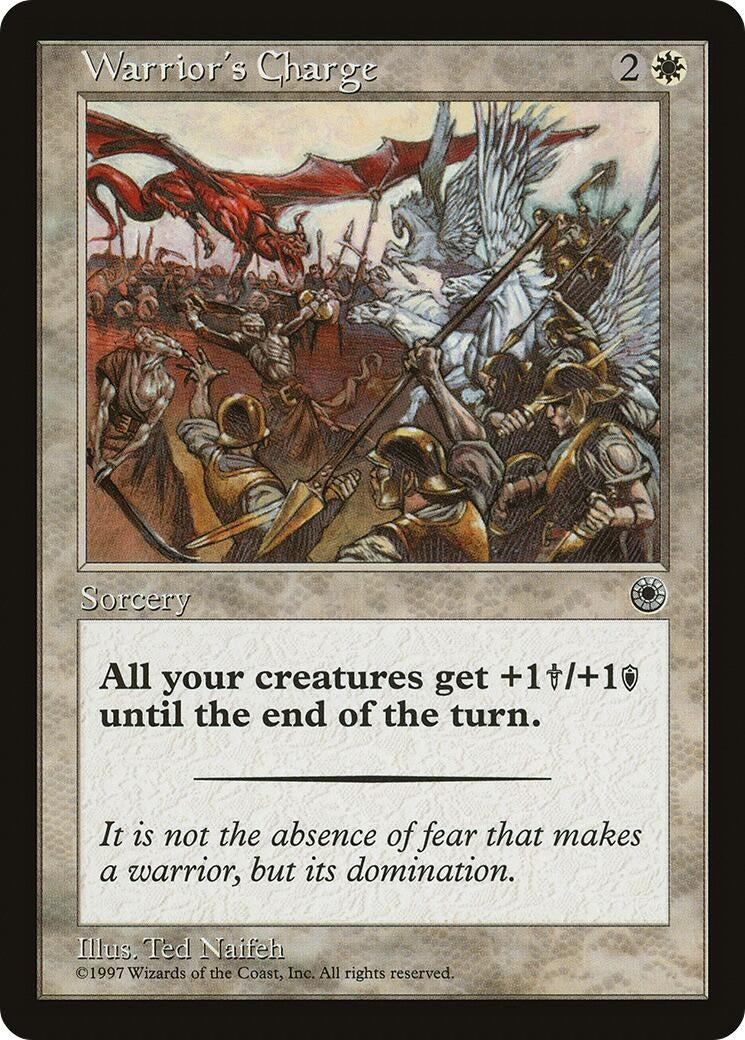 Image for Warrior's Charge (Flavor Text) [Portal] - Magic: The Gathering