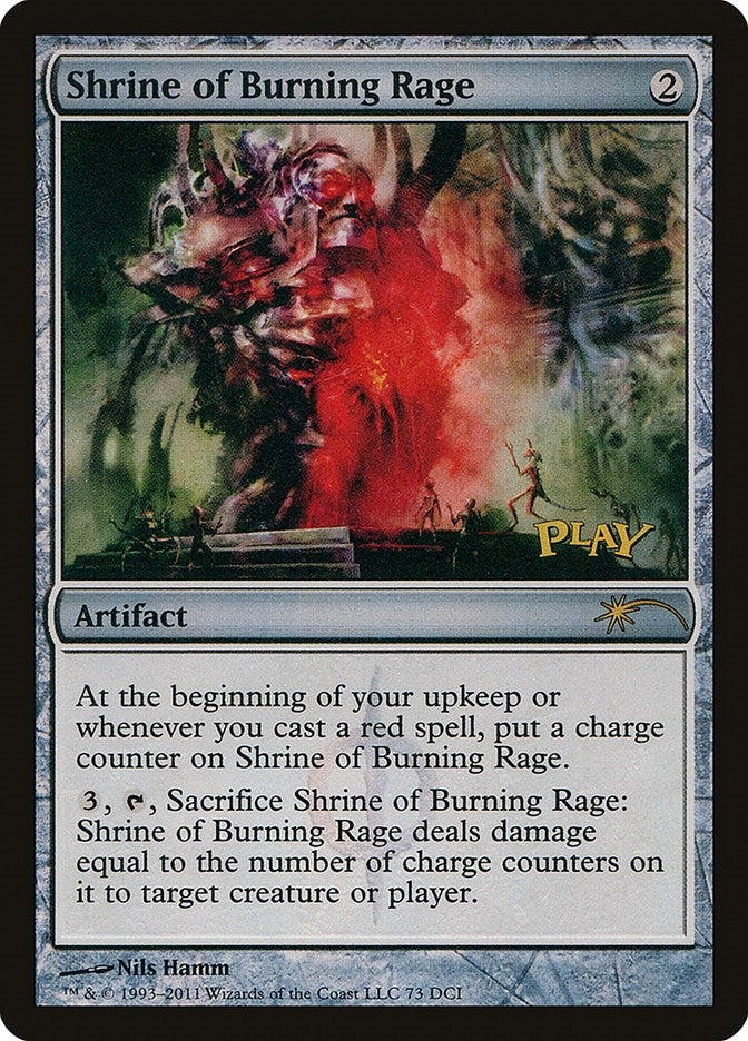 Image for Shrine of Burning Rage (73) [WPN & Gateway Promos] - Magic: The Gathering