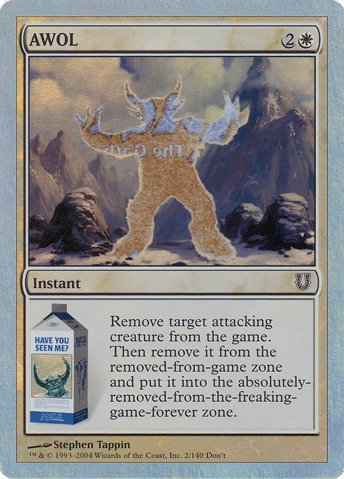 Image for AWOL (Alternate Foil) (2) [Unhinged] - Magic: The Gathering