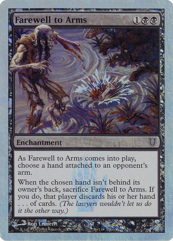 Farewell to Arms (Alternate Foil) (56) [Unhinged]