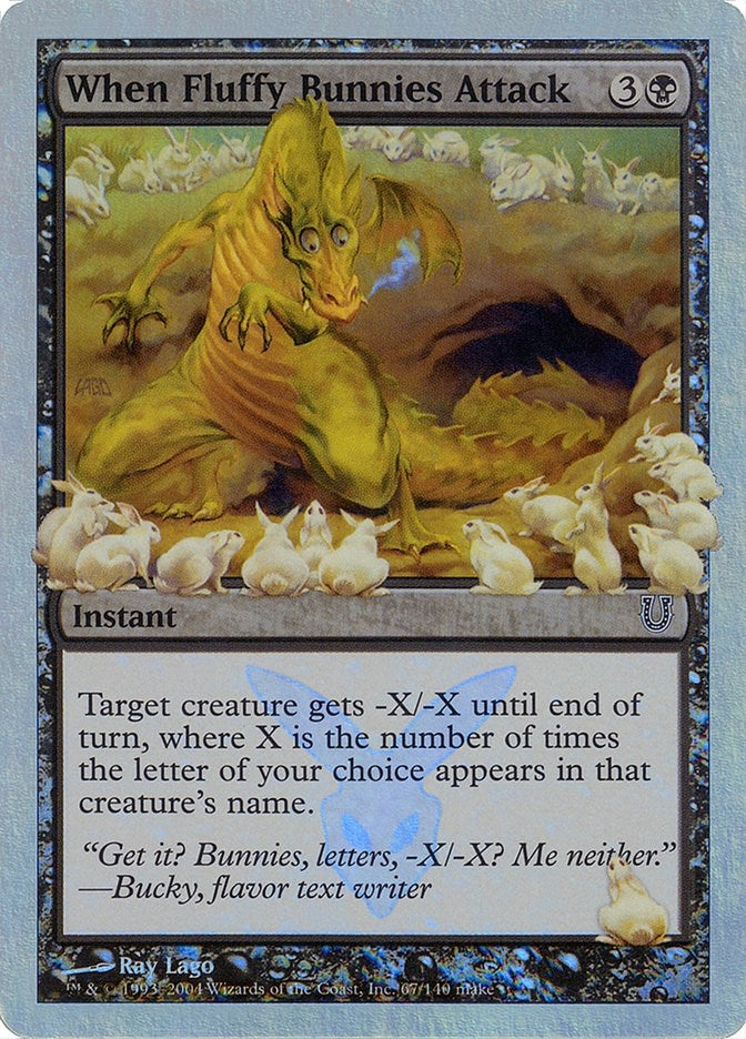 Image for When Fluffy Bunnies Attack (Alternate Foil) (67) [Unhinged] - Magic: The Gathering