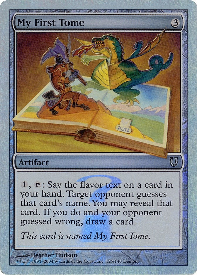 Image for My First Tome (Alternate Foil) (125) [Unhinged] - Magic: The Gathering