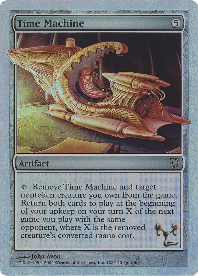 Image for Time Machine (Alternate Foil) (128) [Unhinged] - Magic: The Gathering