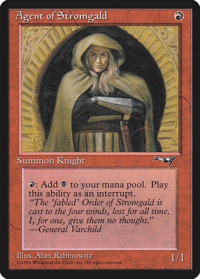 Image for Agent of Stromgald (95) [Alliances] - Magic: The Gathering