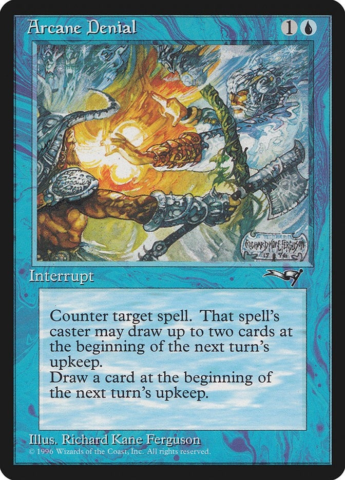 Image for Arcane Denial (Axe) (33) [Alliances] - Magic: The Gathering