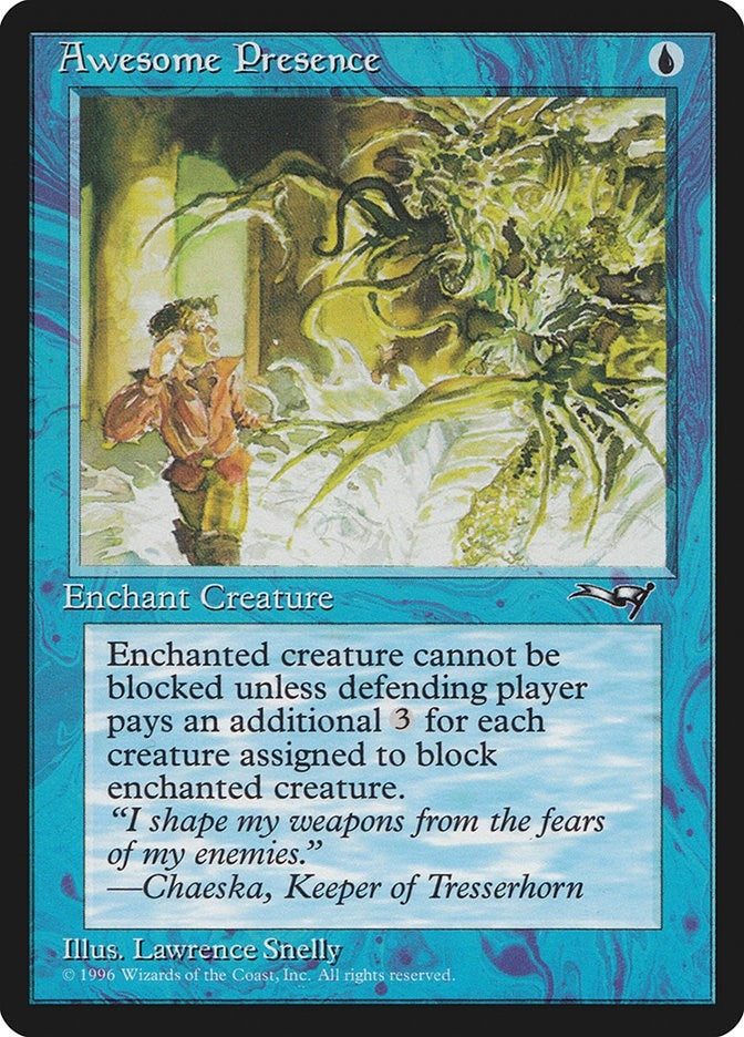 Image for Awesome Presence (Man Being Chased) (35) [Alliances] - Magic: The Gathering
