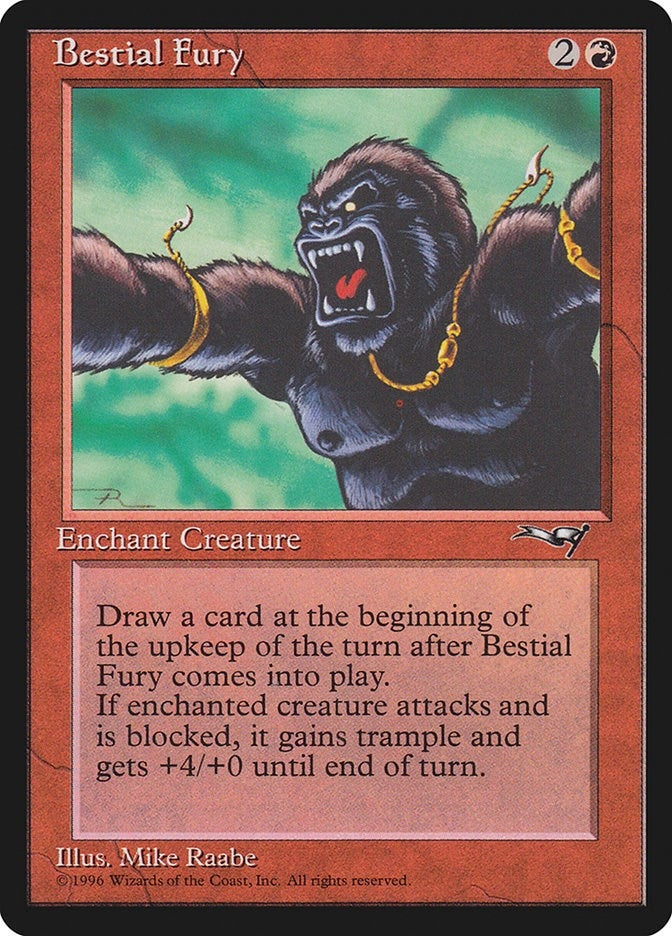 Image for Bestial Fury (Facing Left) (100) [Alliances] - Magic: The Gathering