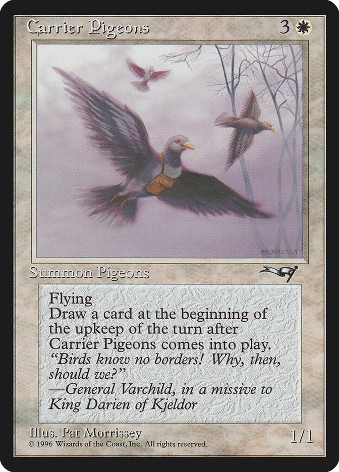 Image for Carrier Pigeons (126) [Alliances] - Magic: The Gathering