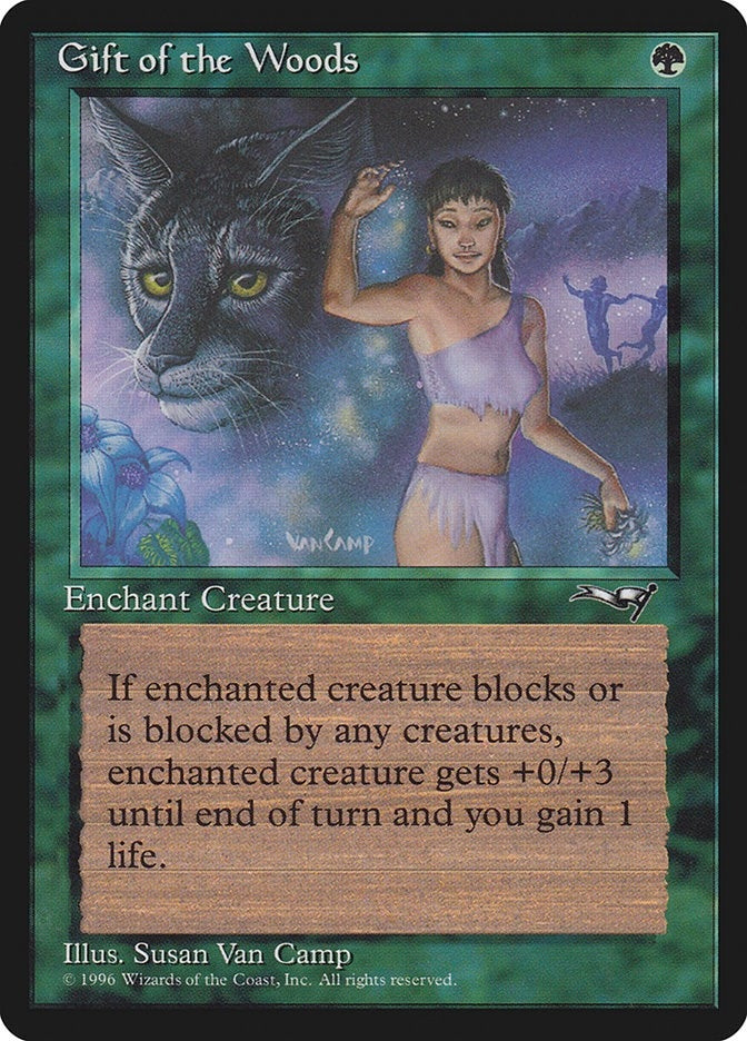 Image for Gift of the Woods (Girl/Lynx) (74) [Alliances] - Magic: The Gathering