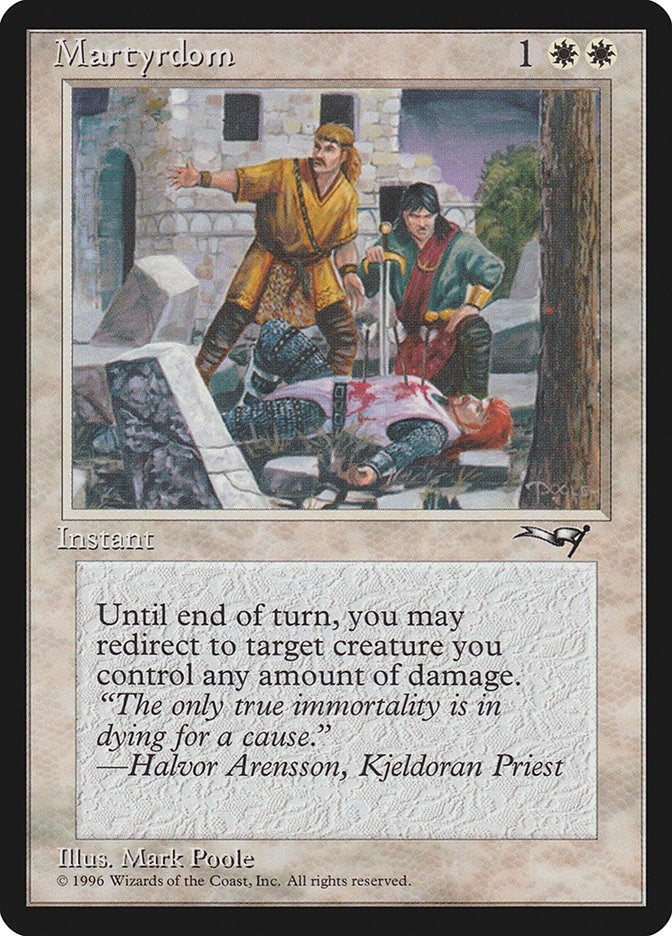 Image for Martyrdom (Wounded on Ground) (139) [Alliances] - Magic: The Gathering