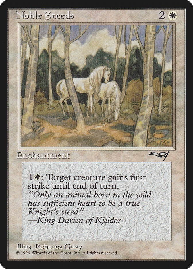 Image for Noble Steeds (Trees in Forefront) (141) [Alliances] - Magic: The Gathering