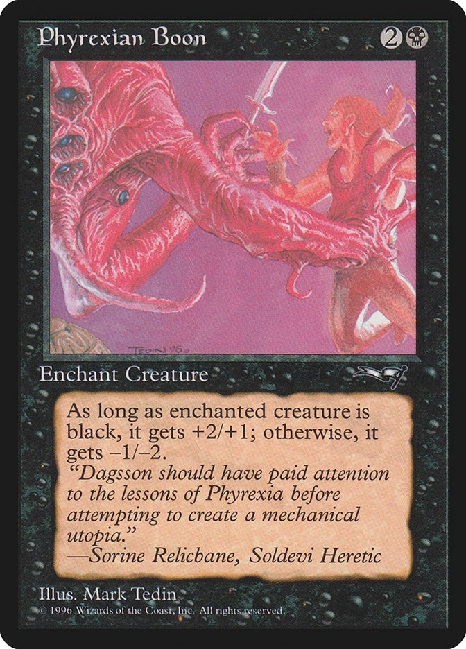 Image for Phyrexian Boon (Man Held Aloft) (23) [Alliances] - Magic: The Gathering