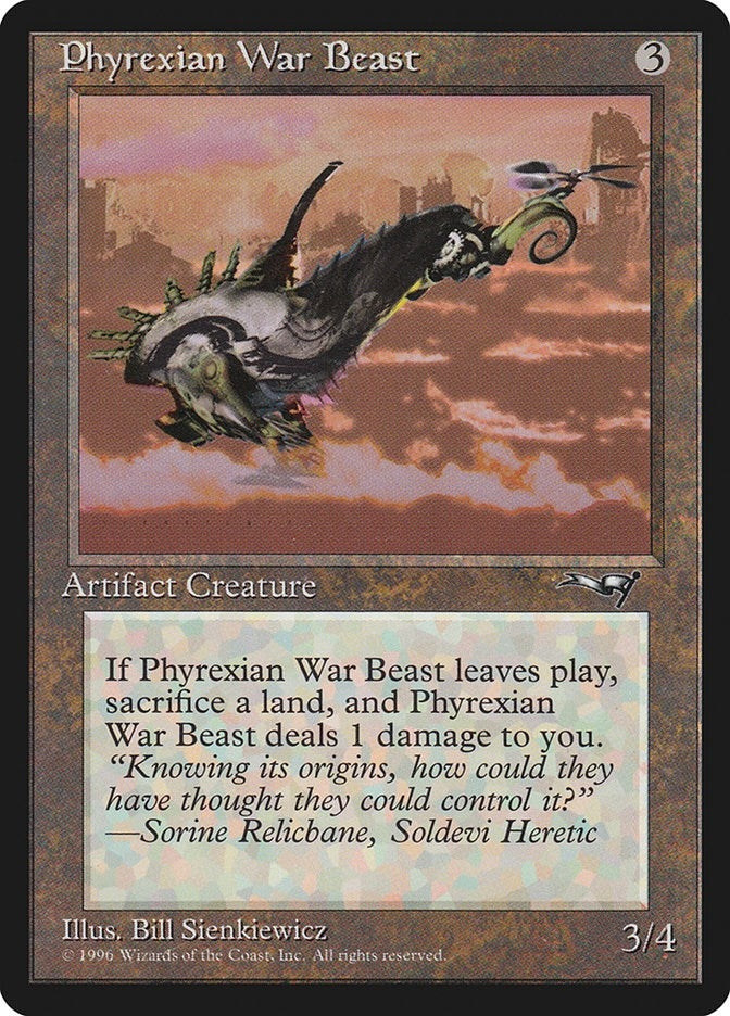 Image for Phyrexian War Beast (Facing Right) (170) [Alliances] - Magic: The Gathering