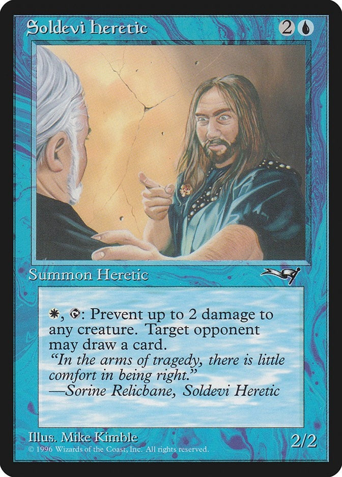 Image for Soldevi Heretic (Blue Robe) (50) [Alliances] - Magic: The Gathering