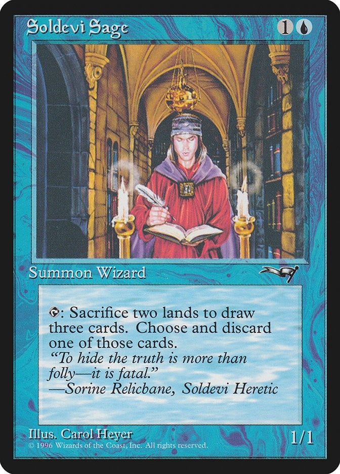 Image for Soldevi Sage (2 Candles) (52) [Alliances] - Magic: The Gathering
