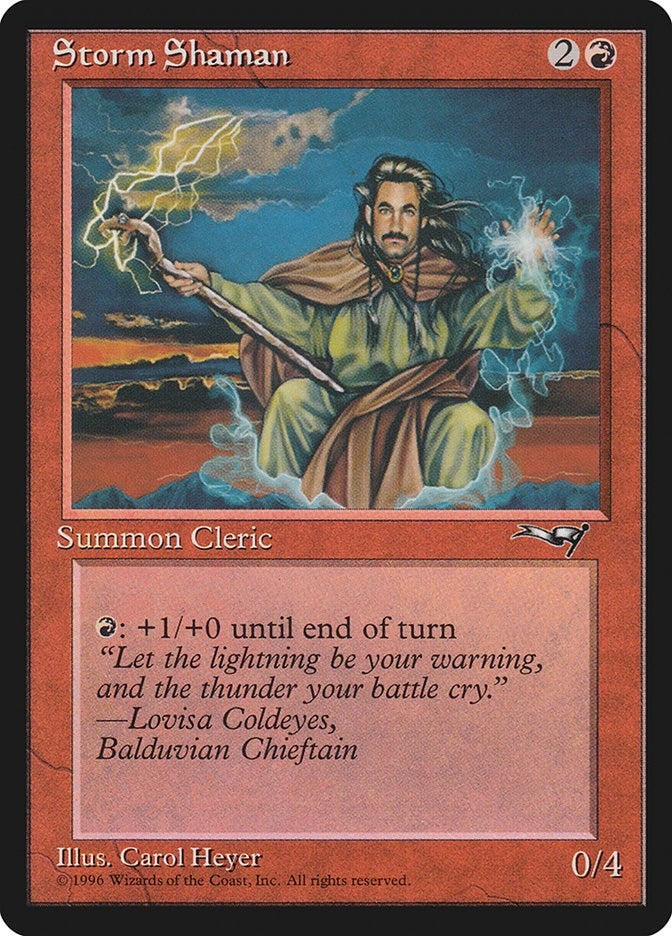 Image for Storm Shaman (Male) (119) [Alliances] - Magic: The Gathering