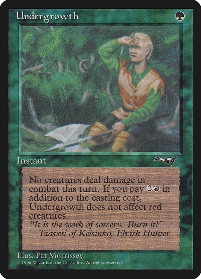 Image for Undergrowth (Holding Axe) (88) [Alliances] - Magic: The Gathering