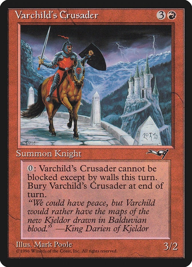Image for Varchild's Crusader (Castle) (121) [Alliances] - Magic: The Gathering