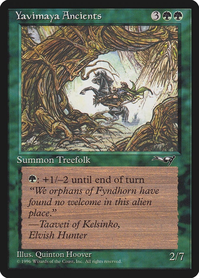 Image for Yavimaya Ancients (Rearing Horse) (92) [Alliances] - Magic: The Gathering