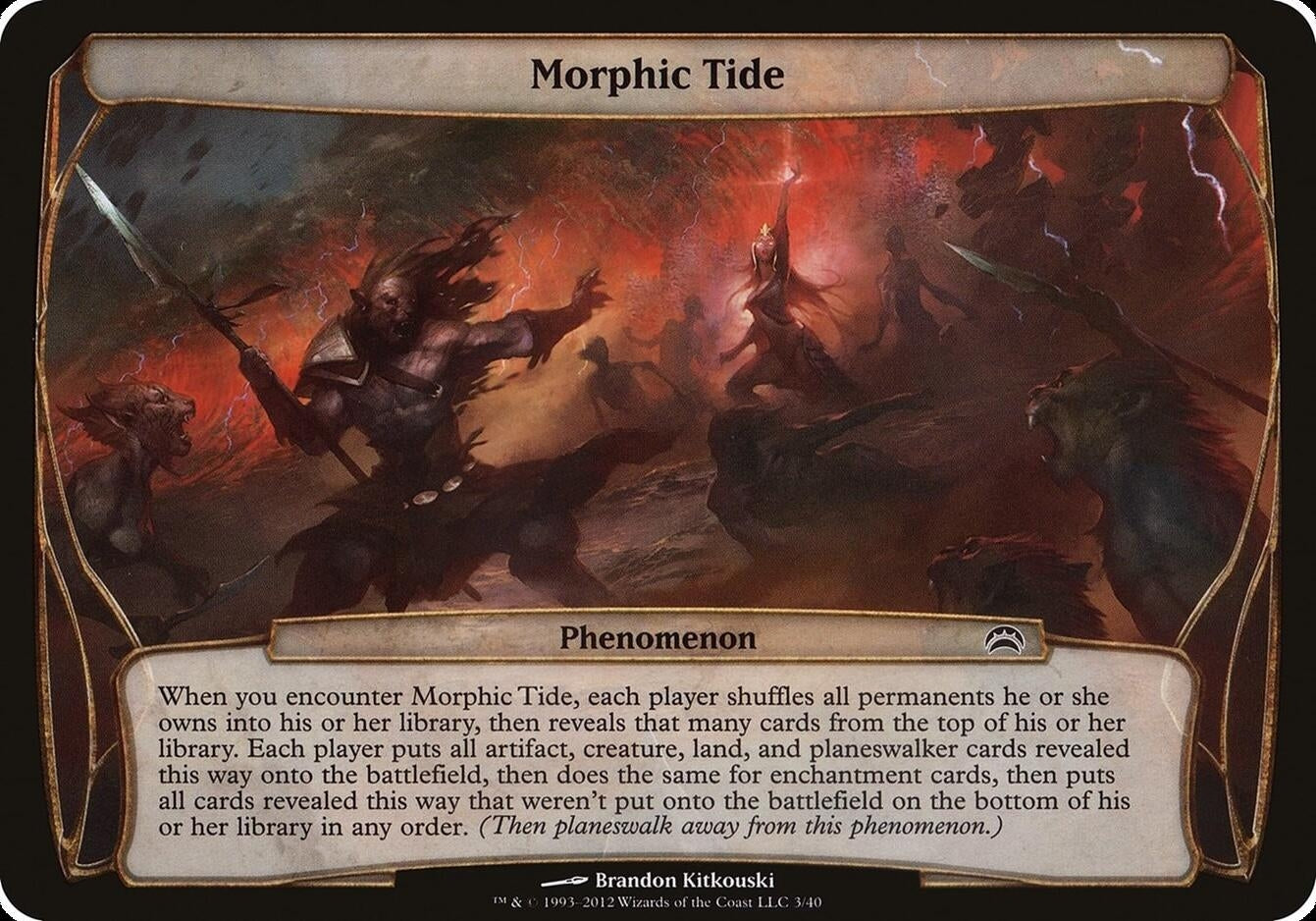 Image for Morphic Tide (Planechase 2012) (3) [Oversize Cards] - Magic: The Gathering