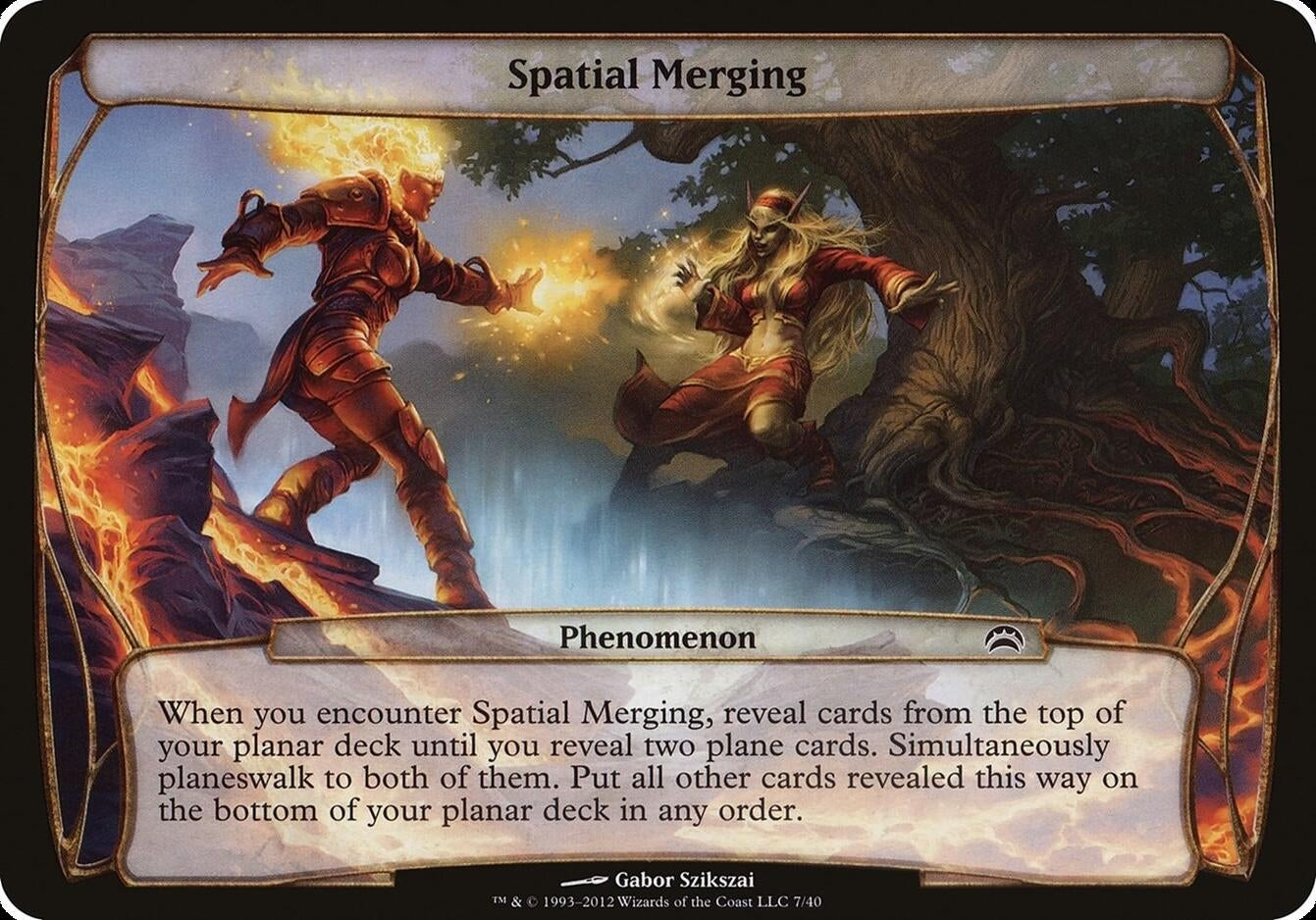 Image for Spatial Merging (Planechase 2012) (7) [Oversize Cards] - Magic: The Gathering