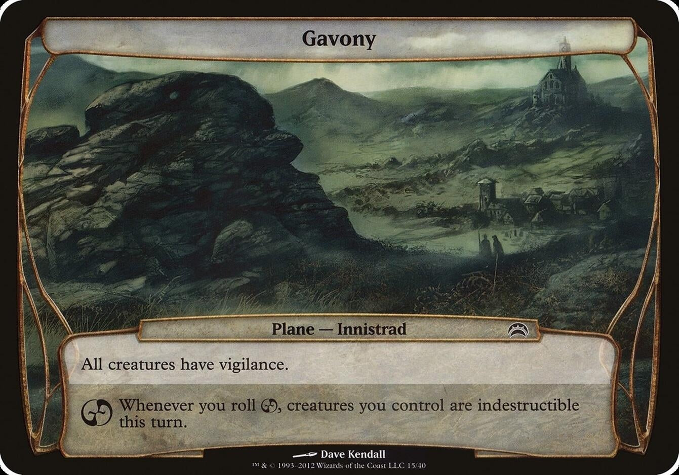 Image for Gavony (Planechase 2012) (15) [Oversize Cards] - Magic: The Gathering