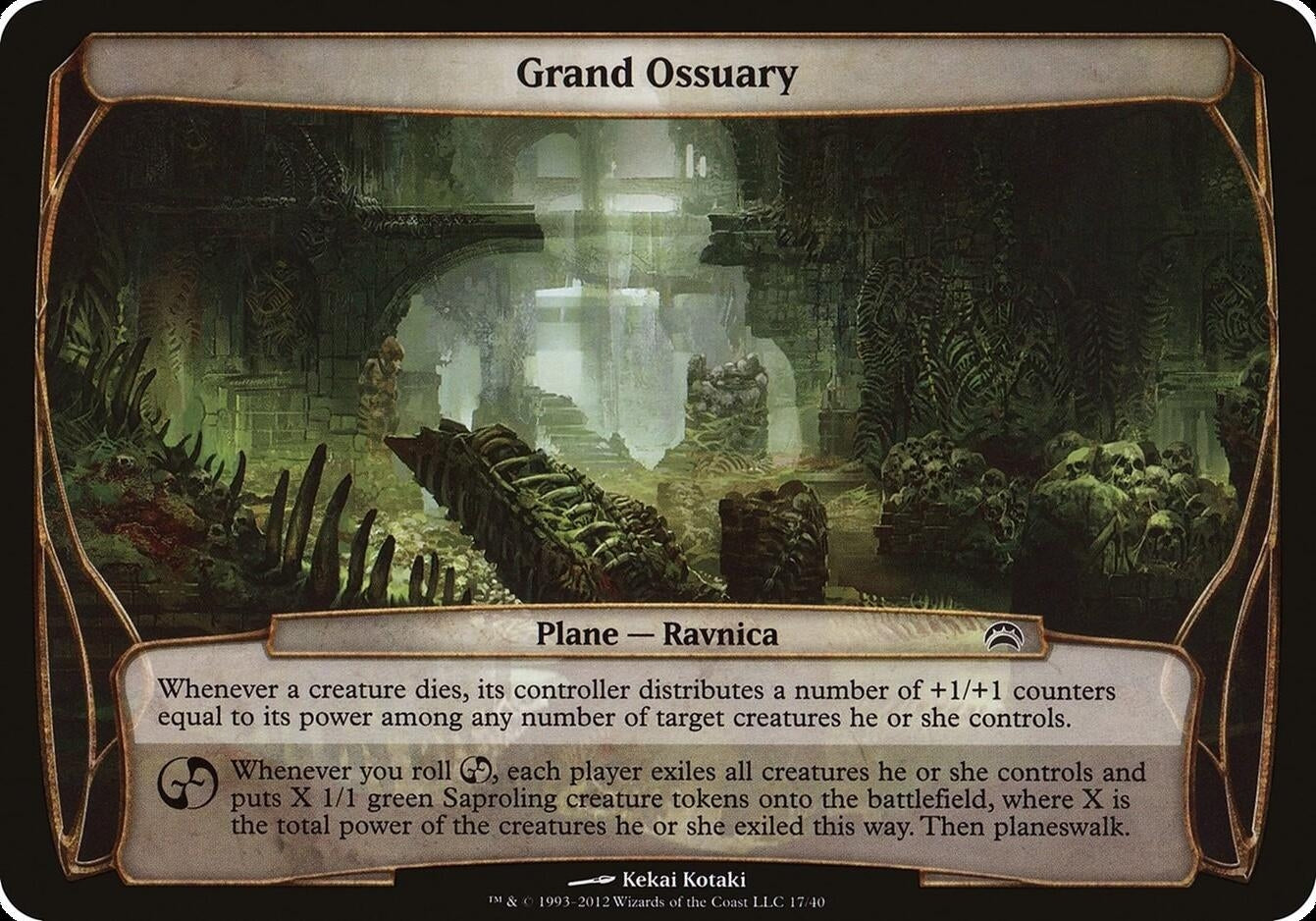 Image for Grand Ossuary (Planechase 2012) (17) [Oversize Cards] - Magic: The Gathering