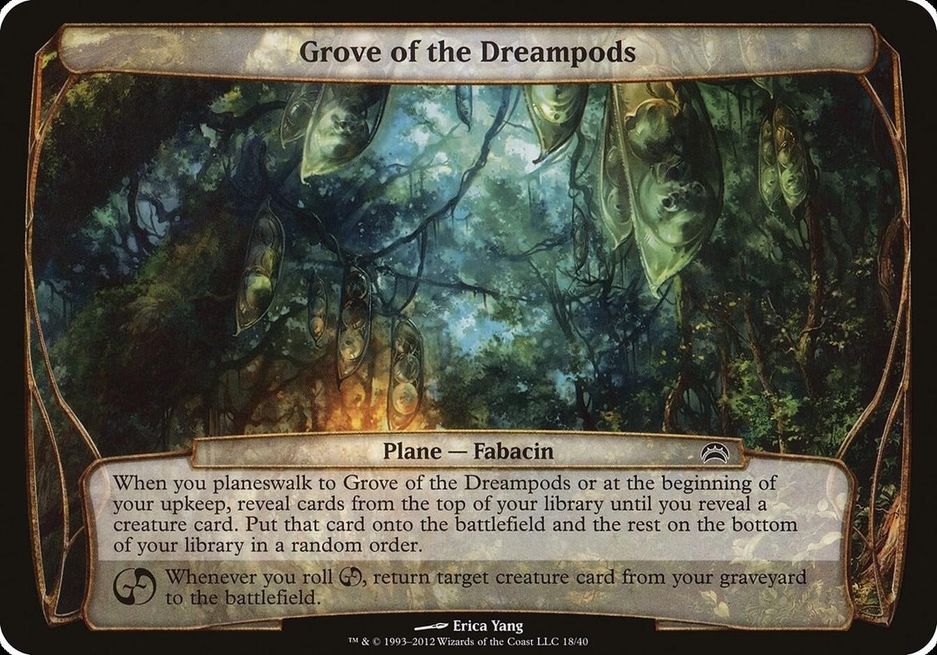 Image for Grove of the Dreampods (Planechase 2012) (18) [Oversize Cards] - Magic: The Gathering
