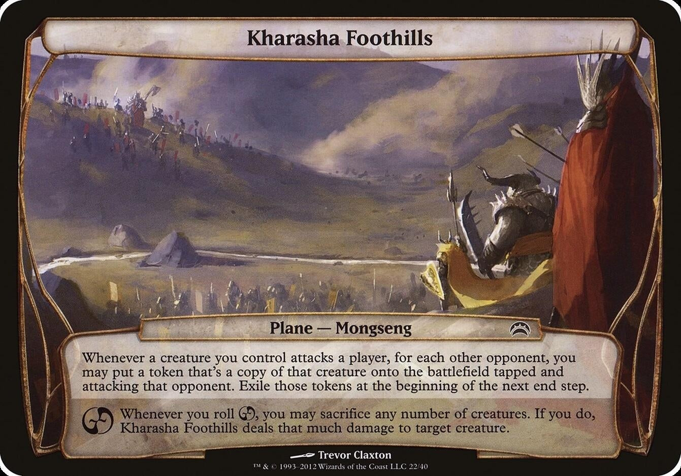 Image for Kharasha Foothills (Planechase 2012) (22) [Oversize Cards] - Magic: The Gathering