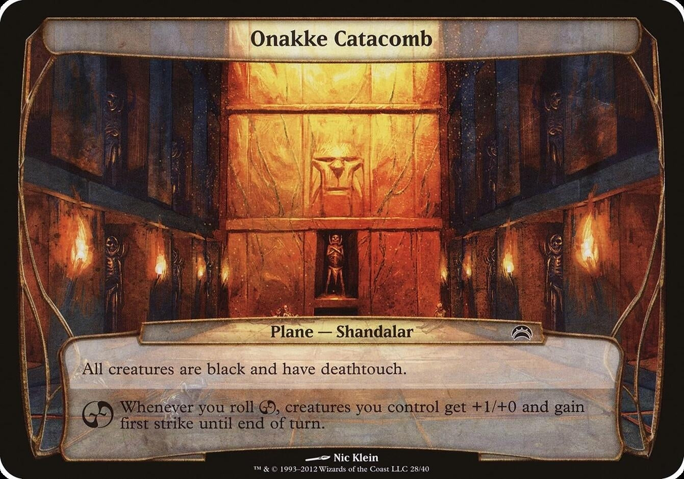 Image for Onakke Catacomb (Planechase 2012) (28) [Oversize Cards] - Magic: The Gathering