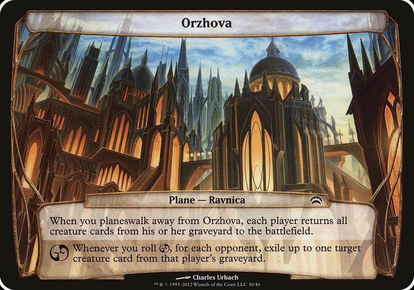 Image for Orzhova (Planechase 2012) (30) [Oversize Cards] - Magic: The Gathering