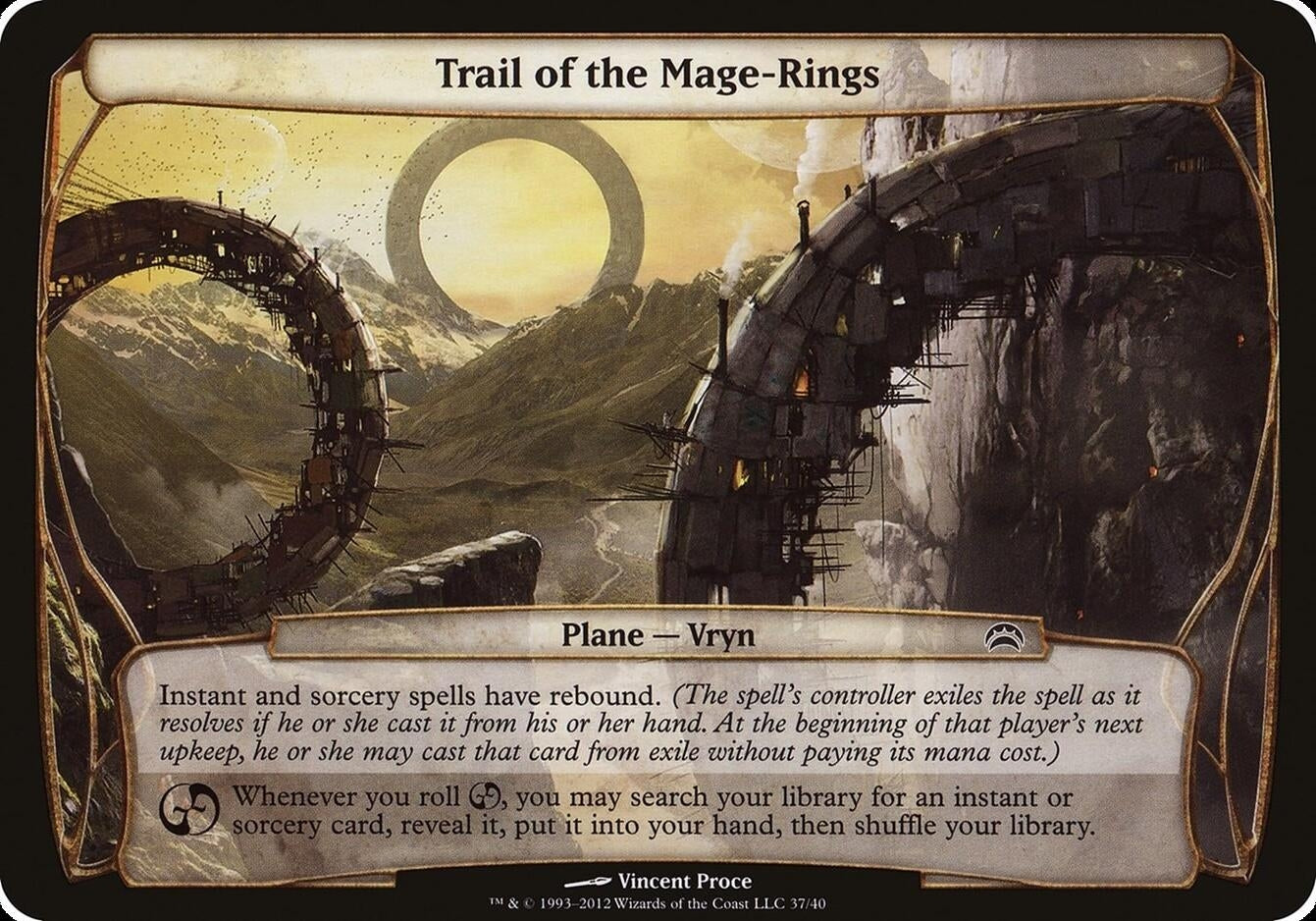 Image for Trail of the Mage-Rings (Planechase 2012) (37) [Oversize Cards] - Magic: The Gathering