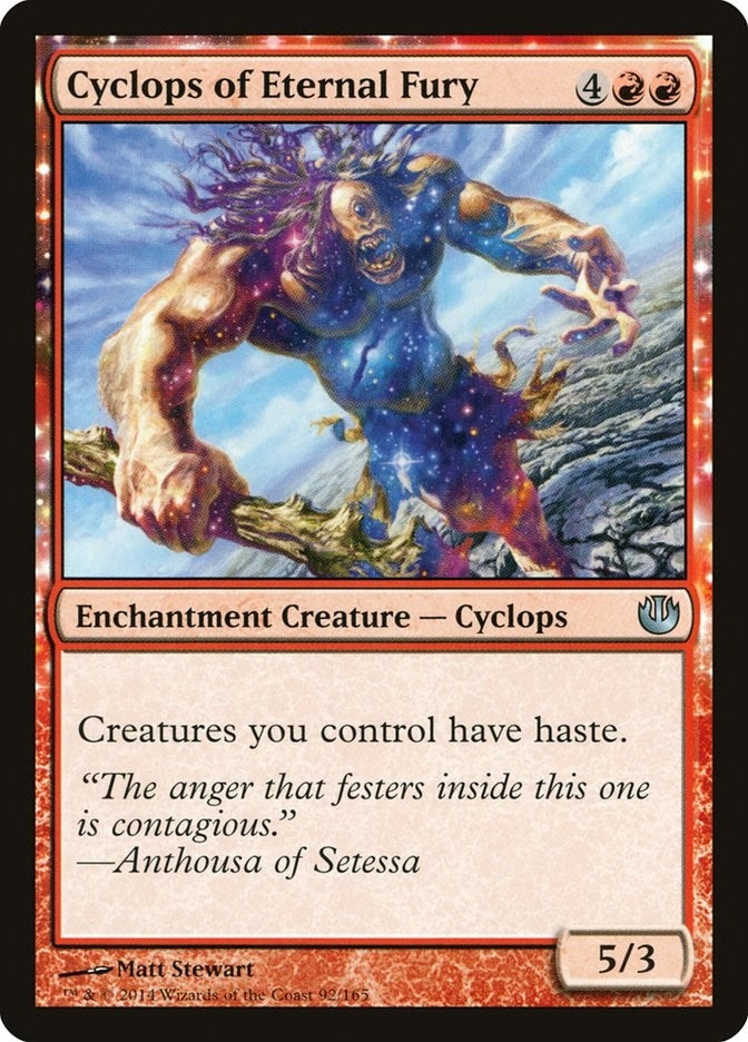 Image for Cyclops of Eternal Fury (92) [Journey Into Nyx] - Magic: The Gathering